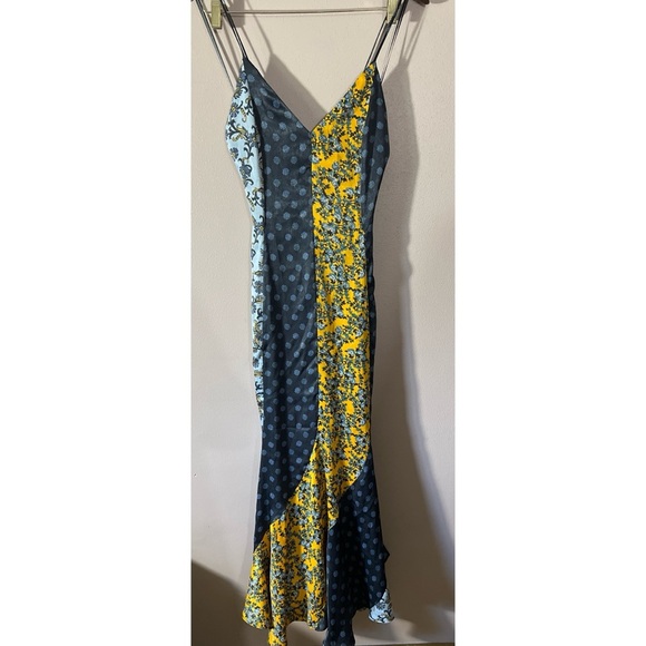 TopsFloral Patchwork Spaghetti Strap Dress - Picture 1 of 4